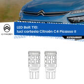 0 Luci Cortesia LED Citroën C4 Picasso II Versione 1: T10 Bolt T10: LED Bolt 6000k (Coppia)