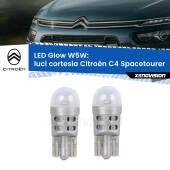 0 Luci Cortesia LED Citroën C4 Spacetourer  Versione 1: W5W Glow a Luce Calda W5W: LED Glow Bianco Caldo (Coppia)