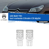 0 Luci Cortesia LED Citroën C5 My04 2004 - 2008: T10 Bolt T10: LED Bolt 6000k (Coppia)