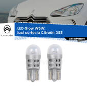 0 Luci Cortesia LED Citroën DS3 2009 - 2015: W5W Glow a Luce Calda W5W: LED Glow Bianco Caldo (Coppia)
