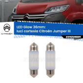 0 Luci Cortesia LED Citroën Jumper III in poi: C5W Glow a Luce Calda (Coppia) C5W: LED Glow Bianco Caldo 36mm (Coppia)