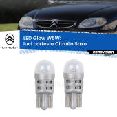 0 Luci Cortesia LED Citroën Saxo 1996 - 2004: W5W Glow a Luce Calda W5W: LED Glow Bianco Caldo (Coppia)