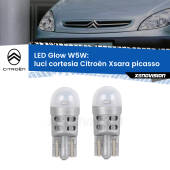 0 Luci Cortesia LED Citroën Xsara picasso  1999 - 2012: W5W Glow a Luce Calda W5W: LED Glow Bianco Caldo (Coppia)