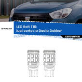 0 Luci Cortesia LED Dacia Dokker 2012 in poi: T10 Bolt T10: LED Bolt 6000k (Coppia)