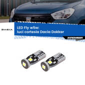 0 Luci Cortesia LED Dacia Dokker 2012 in poi: W5W Fly W5W: Lampadine LED Fly 6000k (Coppia)
