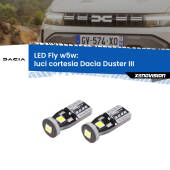 0 Luci Cortesia LED Dacia Duster III 2024 in poi: W5W Fly W5W: Lampadine LED Fly 6000k (Coppia)