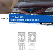 0 Luci Cortesia LED Dacia Logan 2004 - 2011: T10 Bolt T10: LED Bolt 6000k (Coppia)