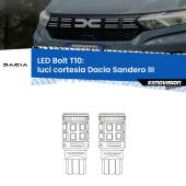 T10: LED Bolt 6000k (Coppia)
