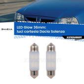 0 Luci Cortesia LED Dacia Solenza 2003 in poi: C5W Glow a Luce Calda (Coppia) C5W: LED Glow Bianco Caldo 36mm (Coppia)