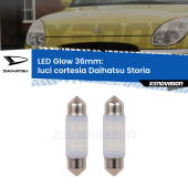 0 Luci Cortesia LED Daihatsu Storia 1998 - 2005: C5W Glow a Luce Calda (Coppia) C5W: LED Glow Bianco Caldo 36mm (Coppia)