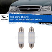 0 Luci Cortesia LED Daihatsu Terios posteriori: C5W Glow a Luce Calda (Coppia) C5W: LED Glow Bianco Caldo 36mm (Coppia)