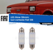 0 Luci Cortesia LED Fiat 126 1972 - 2000: C5W Glow a Luce Calda (Coppia) C5W: LED Glow Bianco Caldo 36mm (Coppia)