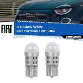 0 Luci Cortesia LED Fiat 500e 2020 in poi: W5W Glow a Luce Calda W5W: LED Glow Bianco Caldo (Coppia)