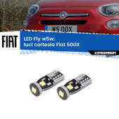 0 Luci Cortesia LED Fiat 500X  2014 in poi: W5W Fly W5W: Lampadine LED Fly 6000k (Coppia)