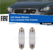 0 Luci Cortesia LED Fiat Croma  posteriori: C5W Glow a Luce Calda (Coppia) C5W: LED Glow Bianco Caldo 36mm (Coppia)