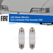0 Luci Cortesia LED Fiat Ducato 230 1994 - 2002: C5W Glow a Luce Calda (Coppia) C5W: LED Glow Bianco Caldo 36mm (Coppia)