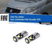 0 Luci Cortesia LED Fiat Scudo 270 2007 - 2016: W5W Fly W5W: Lampadine LED Fly 6000k (Coppia)