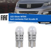 0 Luci Cortesia LED Fiat Scudo III 2022 in poi: W5W Glow a Luce Calda W5W: LED Glow Bianco Caldo (Coppia)