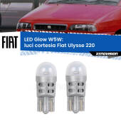 0 Luci Cortesia LED Fiat Ulysse 220 1994 - 2002: W5W Glow a Luce Calda W5W: LED Glow Bianco Caldo (Coppia)