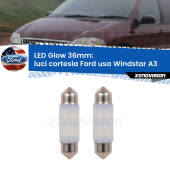 0 Luci Cortesia LED Ford usa Windstar A3 1995 - 2000: C5W Glow a Luce Calda (Coppia) C5W: LED Glow Bianco Caldo 36mm (Coppia)