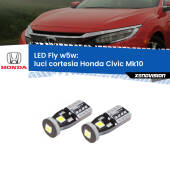 0 Luci Cortesia LED Honda Civic Mk10 2016 - 2020: W5W Fly W5W: Lampadine LED Fly 6000k (Coppia)