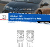 0 Luci Cortesia LED Honda Civic Mk8 laterali: T10 Bolt T10: LED Bolt 6000k (Coppia)