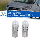 0 Luci Cortesia LED Hyundai IX20 JC laterali: W5W Glow a Luce Calda W5W: LED Glow Bianco Caldo (Coppia)