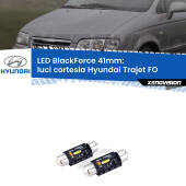 0 Luci Cortesia LED per Hyundai Trajet FO posteriori: C5W BlackForce 41mm (Coppia) C5W 41mm: LED Blackforce 6000k (Coppia)