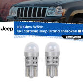 0 Luci Cortesia LED Jeep Grand cherokee III WK 2005 - 2010: W5W Glow a Luce Calda W5W: LED Glow Bianco Caldo (Coppia)