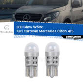 0 Luci Cortesia LED Mercedes Citan 415 2012 in poi: W5W Glow a Luce Calda W5W: LED Glow Bianco Caldo (Coppia)