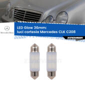 0 Luci Cortesia LED Mercedes CLK C208 1997 - 2002: C5W Glow a Luce Calda (Coppia) C5W: LED Glow Bianco Caldo 36mm (Coppia)