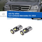 0 Luci Cortesia LED Mercedes GL X164 2006 - 2012: W5W Fly W5W: Lampadine LED Fly 6000k (Coppia)