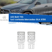 0 Luci Cortesia LED Mercedes GLA X156 anteriori: T10 Bolt T10: LED Bolt 6000k (Coppia)