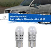 0 Luci Cortesia LED Mercedes GLK X204 anteriori: W5W Glow a Luce Calda W5W: LED Glow Bianco Caldo (Coppia)