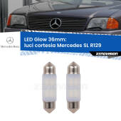 0 Luci Cortesia LED Mercedes SL R129 1989 - 2001: C5W Glow a Luce Calda (Coppia) C5W: LED Glow Bianco Caldo 36mm (Coppia)