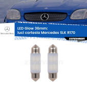 0 Luci Cortesia LED Mercedes SLK R170 1996 - 2004: C5W Glow a Luce Calda (Coppia) C5W: LED Glow Bianco Caldo 36mm (Coppia)