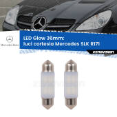 0 Luci Cortesia LED Mercedes SLK R171 2004 - 2005: C5W Glow a Luce Calda (Coppia) C5W: LED Glow Bianco Caldo 36mm (Coppia)