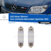 0 Luci Cortesia LED Mercedes Sprinter 903 1995 - 2006: C5W Glow a Luce Calda (Coppia) C5W: LED Glow Bianco Caldo 36mm (Coppia)
