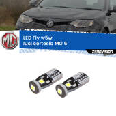0 Luci Cortesia LED MG 6  2010 in poi: W5W Fly W5W: Lampadine LED Fly 6000k (Coppia)