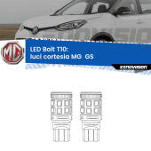 0 Luci Cortesia LED MG  GS  anteriori: T10 Bolt T10: LED Bolt 6000k (Coppia)