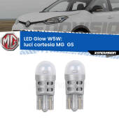 0 Luci Cortesia LED MG  GS  anteriori: W5W Glow a Luce Calda W5W: LED Glow Bianco Caldo (Coppia)