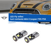 0 Luci Cortesia LED Mini Cooper F55 F56 2013 - 2017: W5W Fly W5W: Lampadine LED Fly 6000k (Coppia)
