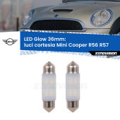 0 Luci Cortesia LED Mini Cooper R56 R57 2006 - 2013: C5W Glow a Luce Calda (Coppia) C5W: LED Glow Bianco Caldo 36mm (Coppia)