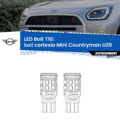 0 Luci Cortesia LED Mini Countryman U25 in poi: T10 Bolt T10: LED Bolt 6000k (Coppia)