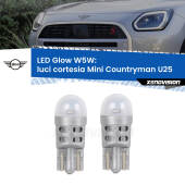 0 Luci Cortesia LED Mini Countryman U25 in poi: W5W Glow a Luce Calda W5W: LED Glow Bianco Caldo (Coppia)