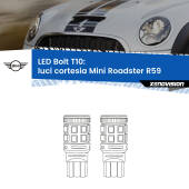 0 Luci Cortesia LED Mini Roadster R59 2012 - 2015: T10 Bolt T10: LED Bolt 6000k (Coppia)