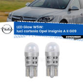 0 Luci Cortesia LED Opel Insignia A II G09 2014 - 2017: W5W Glow a Luce Calda W5W: LED Glow Bianco Caldo (Coppia)