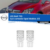 0 Luci Cortesia LED Opel Mokka J13 anteriori: T10 Bolt T10: LED Bolt 6000k (Coppia)