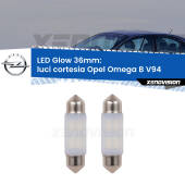 0 Luci Cortesia LED Opel Omega B V94 posteriori: C5W Glow a Luce Calda (Coppia) C5W: LED Glow Bianco Caldo 36mm (Coppia)