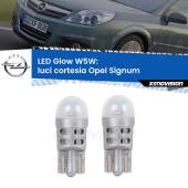 0 Luci Cortesia LED Opel Signum  2003 - 2008: W5W Glow a Luce Calda W5W: LED Glow Bianco Caldo (Coppia)